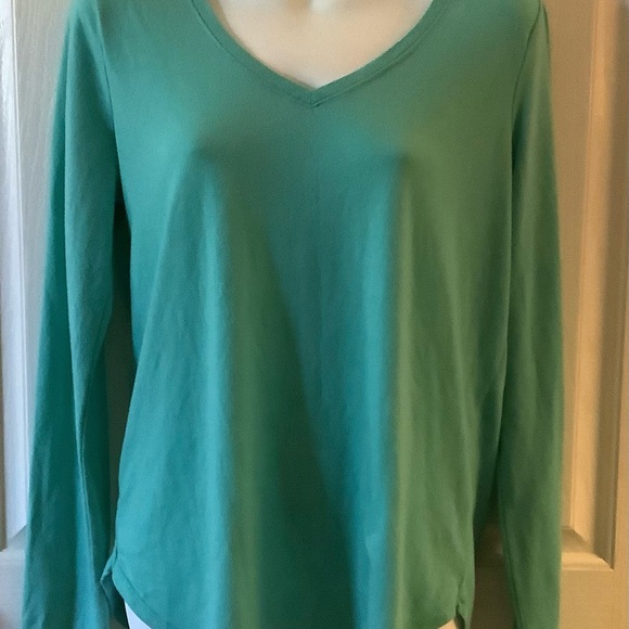SO Tops - Women's Green V-Neck Top